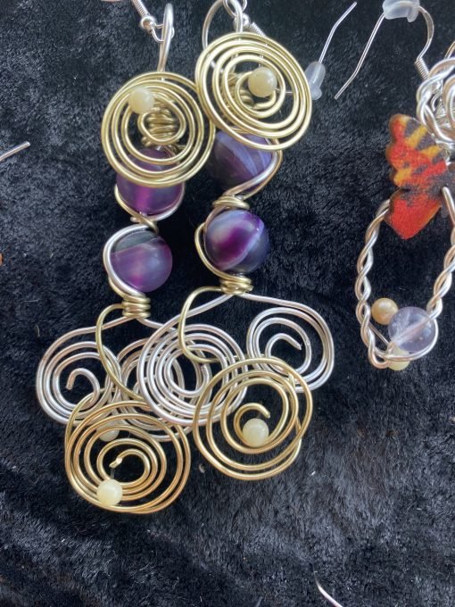 Gemstone earrings